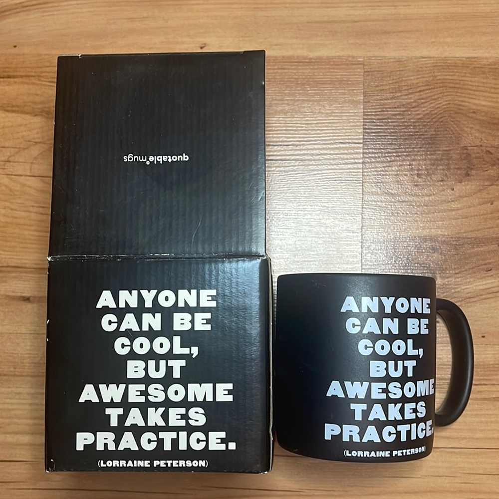New in Box Quotable Mug 14 oz